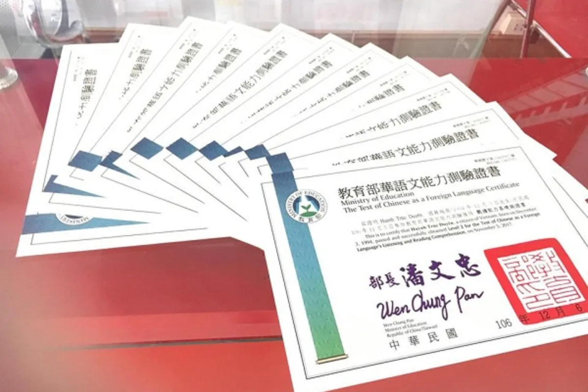 Chi phí thi TOCFL du học Đài Loan