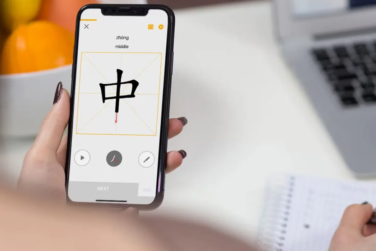 Sử dụng các ứng dụng học tiếng Trung