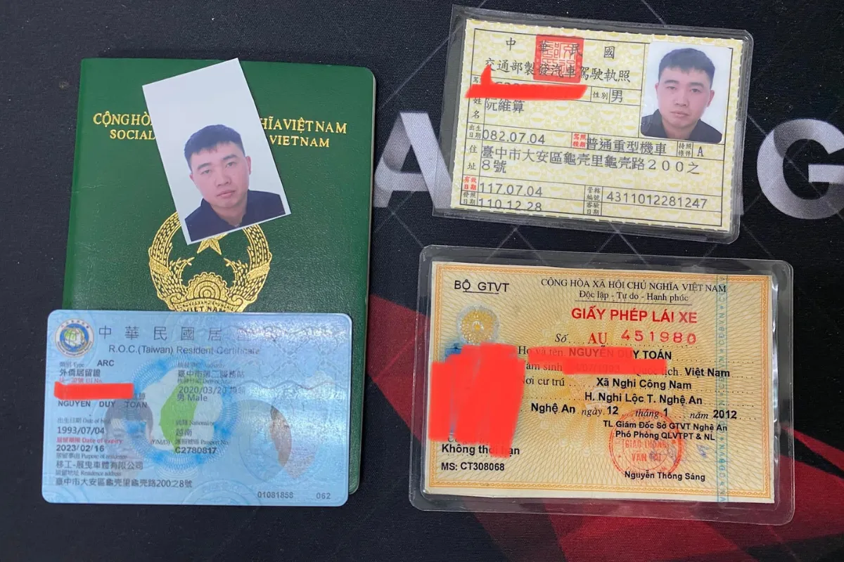 Giấy tờ cần chuẩn bị để đổi bằng lái xe Việt Nam sang Đài Loan