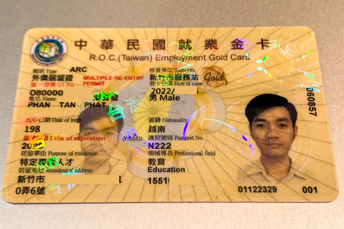 Thẻ cư trú Đài Loan dạng chuyên gia là gì?